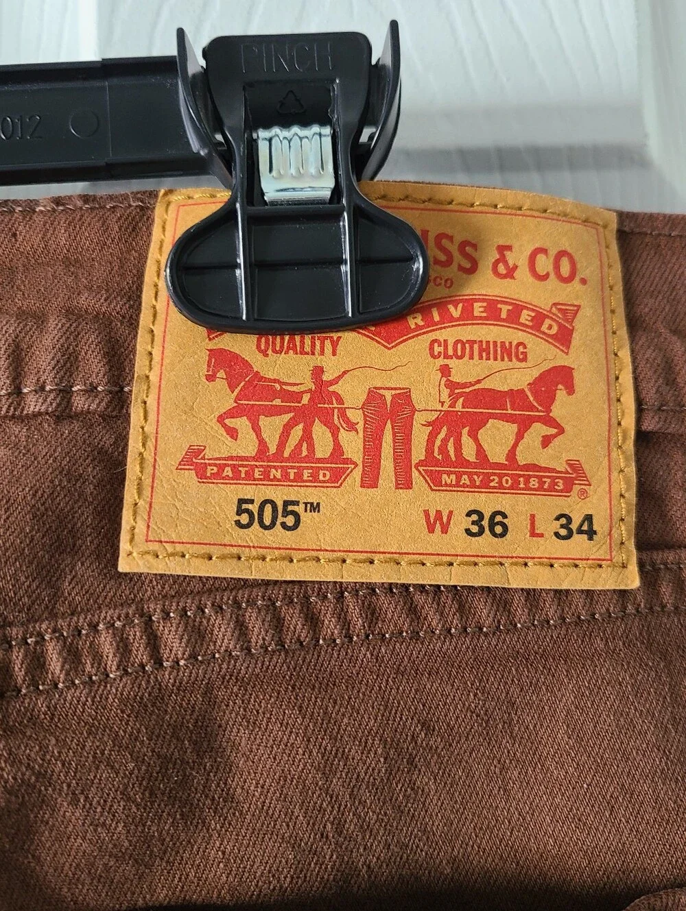 NWOT Levis 505 Regular Fit 36x34